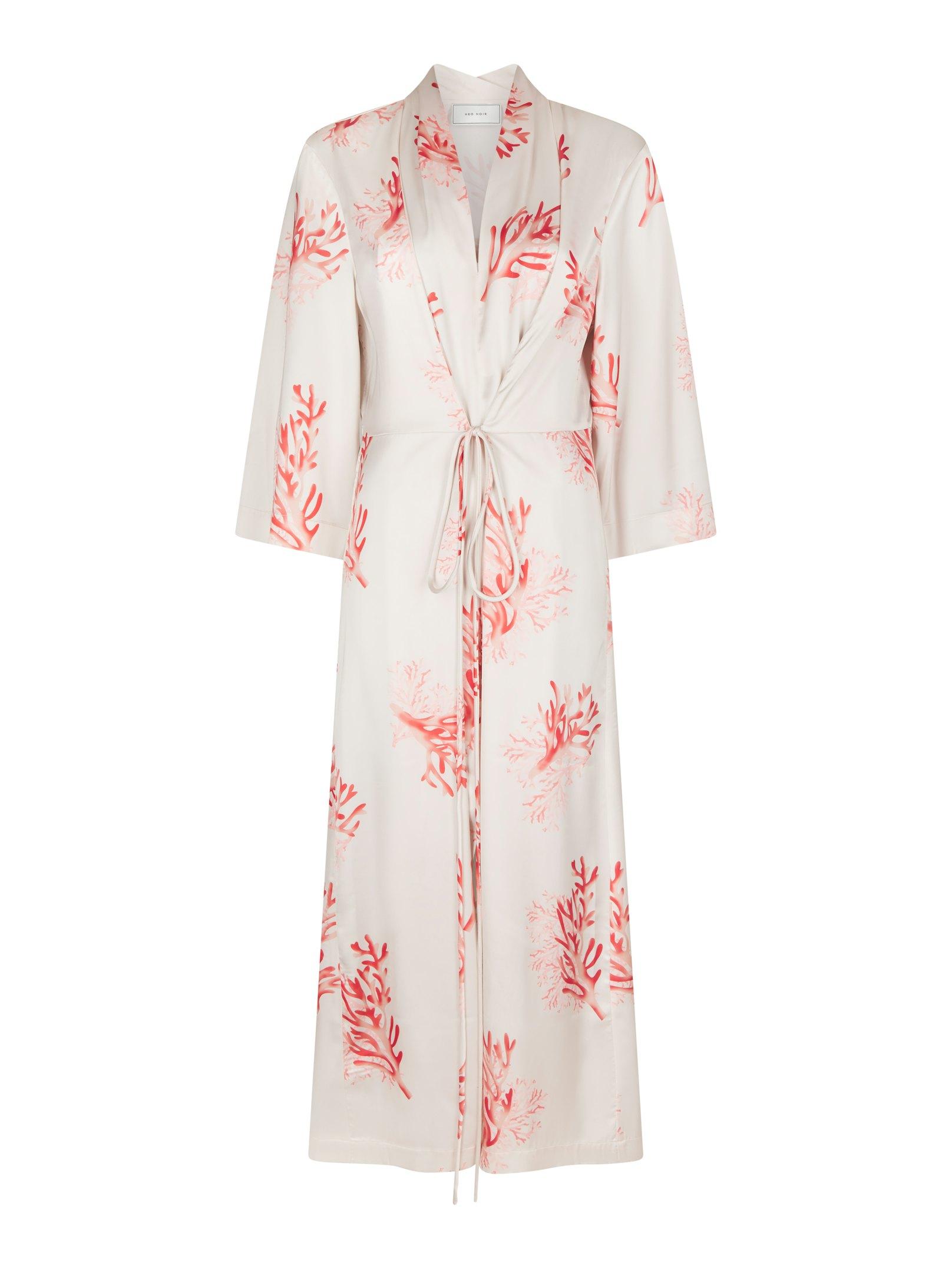Shane Coral Wrap Dress Coral