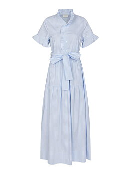 Nellie Soft Stripe Dress Light Blue