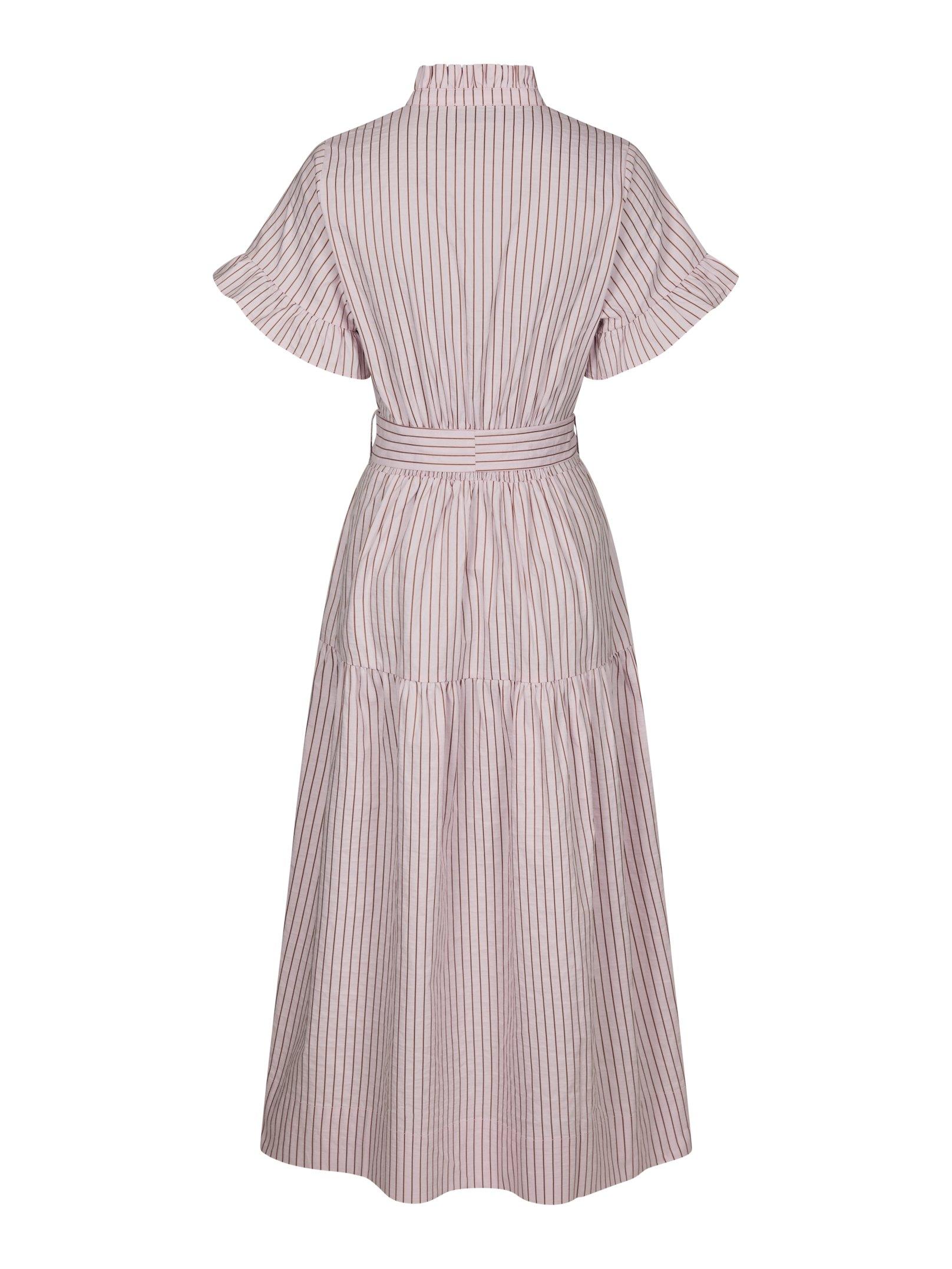 Nessie Structure Stripe Dress Light pink - 2