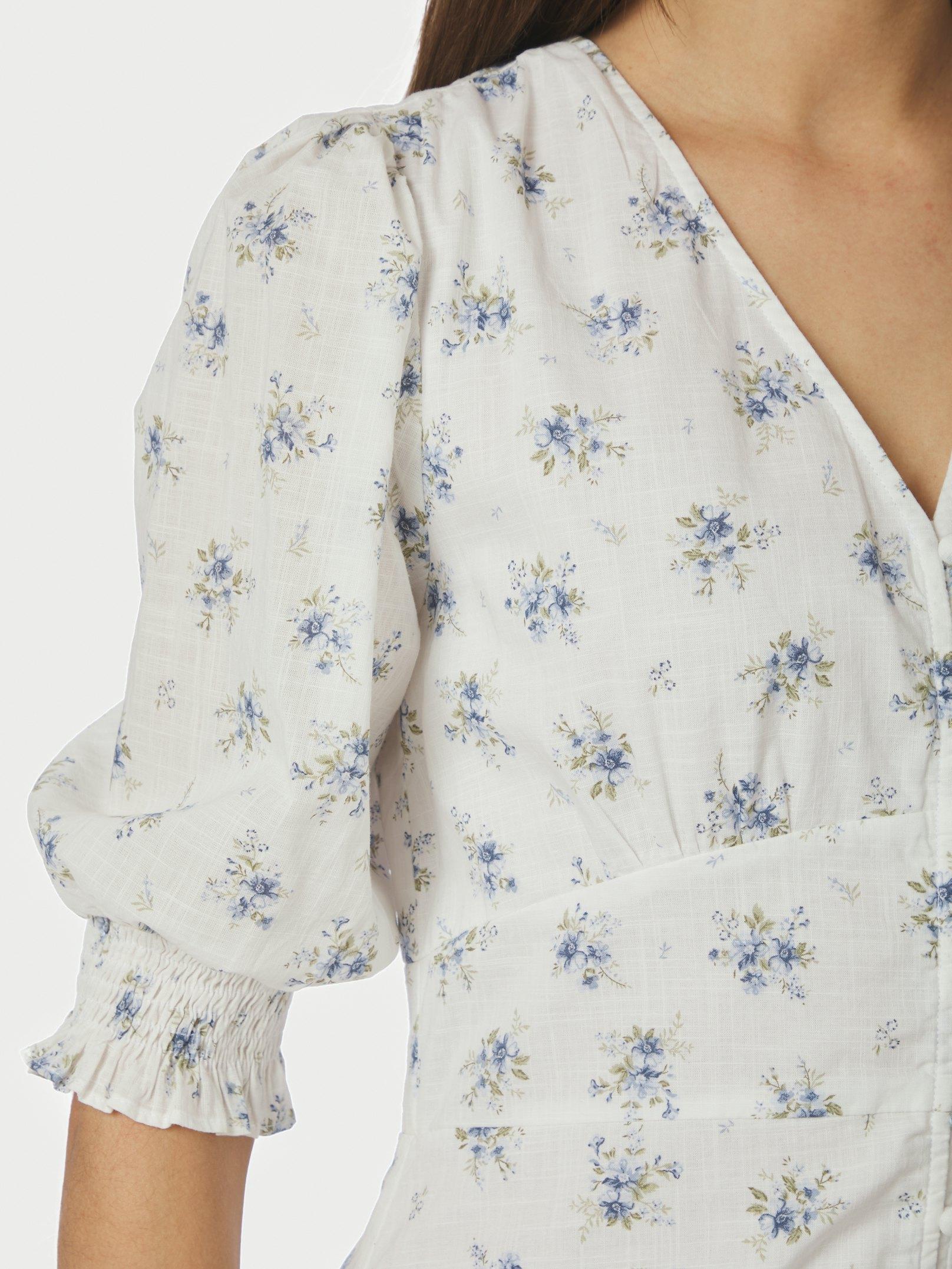Valley Flowing Dress Light Blue - 5