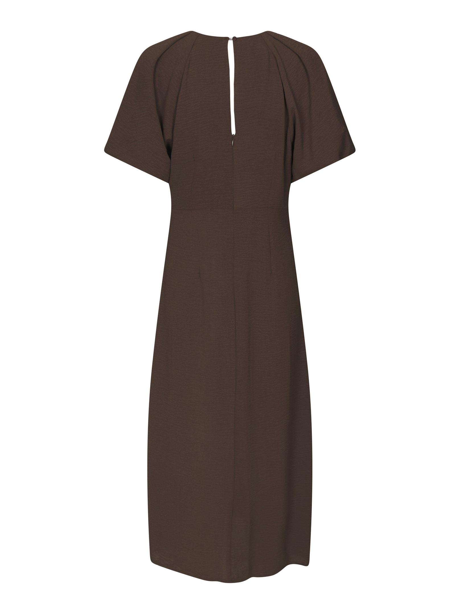 Bomba Structure Solid Dress Dark brown - 2