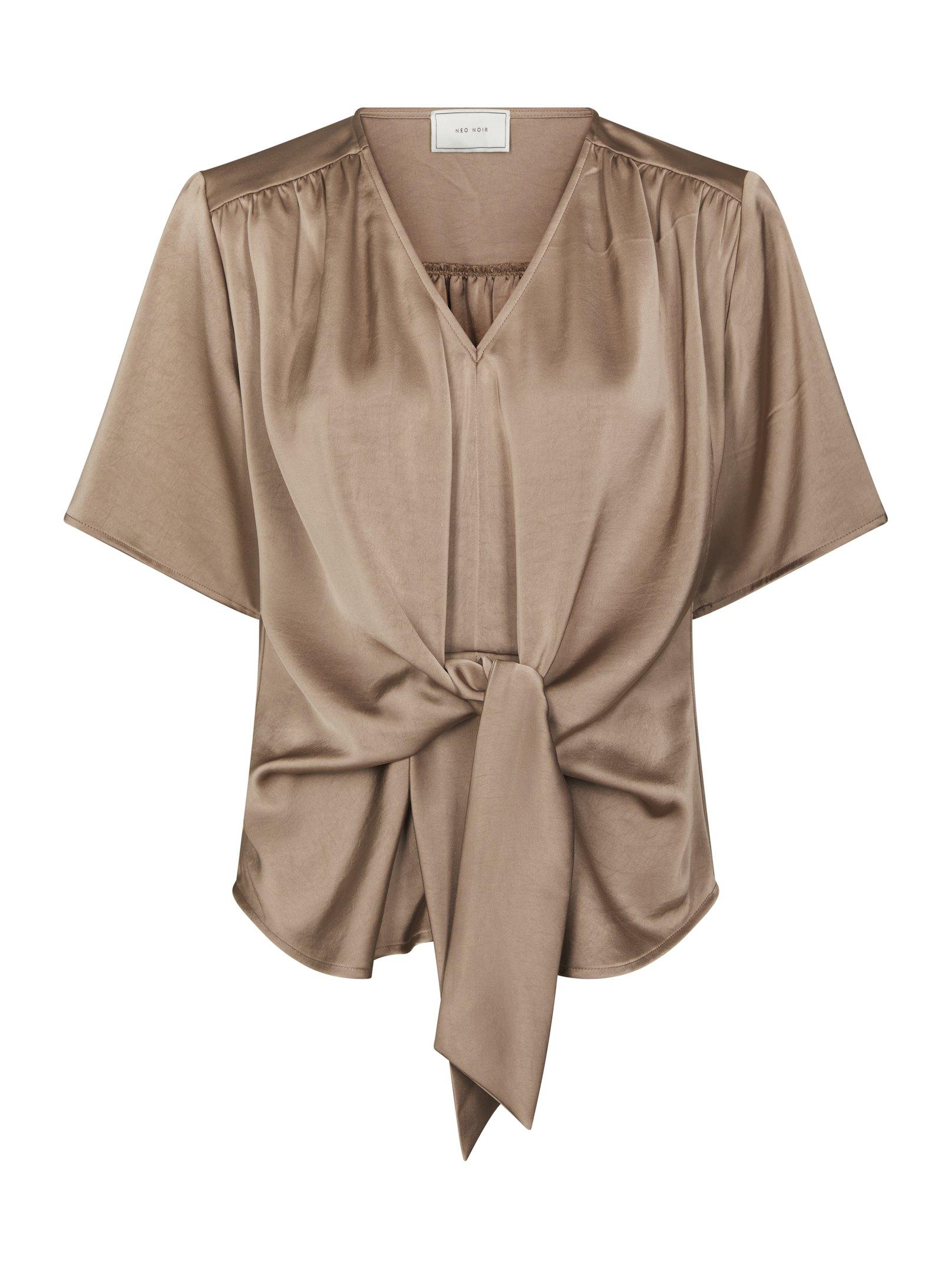 Casadia Heavy Sateen Blouse Dark Taupe