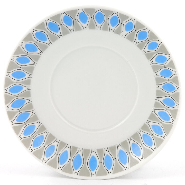 Brita Mellander-Jungermann (1960) Coffee Cup Saucer 5721 with Blue/Gray Decor 13 cm  [Free Shipping]