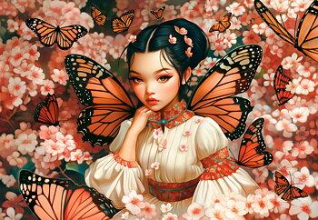 Butterfly Princess, puslespil med 1000 brikker (C-105441)
