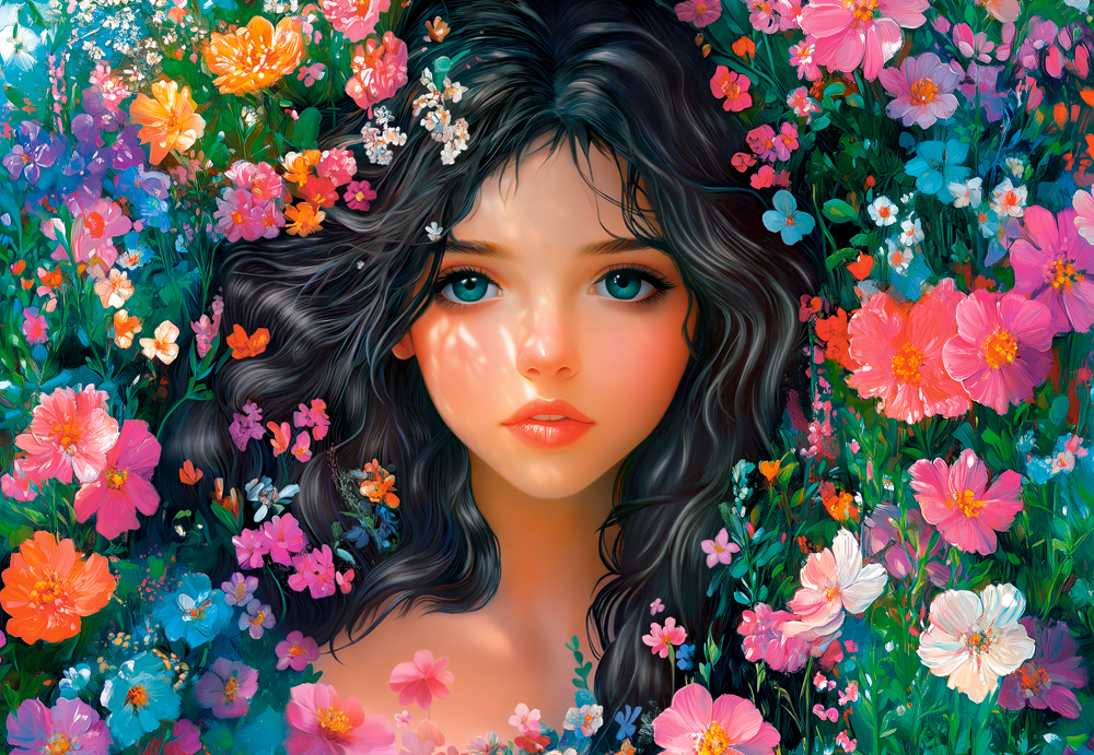 Summer Girl, puslespil med 1000 brikker (C-105458)