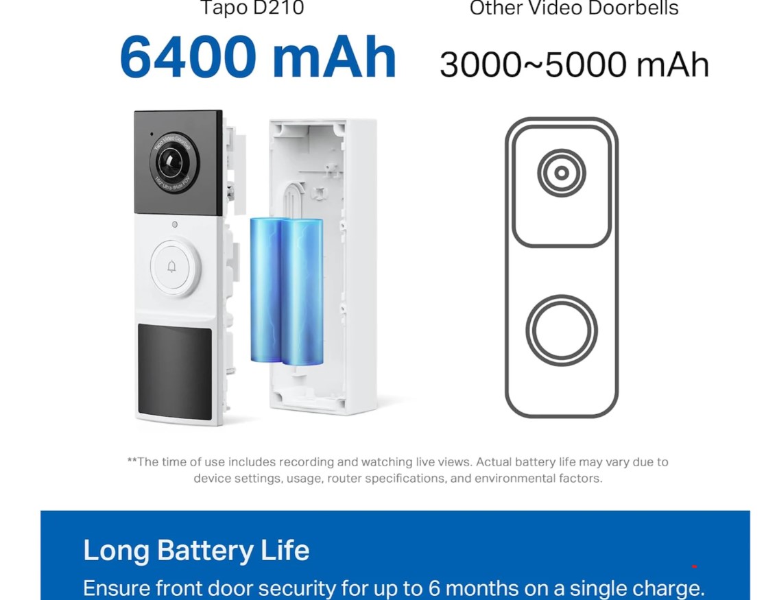 TP-Link Tapo D210 dörrklockakamera - 5