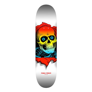 Powell skateboard deck 8.0 Ripper yellow fade white