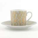 Blue Coffee Cup with Golden Decor from Rosenthal 7 cm (Goldregen 1954)