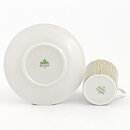 Green Coffee Cup with Golden Decor from Rosenthal 7 cm (Goldregen 1954)