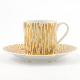 Yellow Coffee Cup with Golden Decor from Rosenthal 7 cm (Goldregen 1954)  [Sample Images]