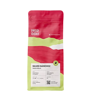 Paso Paso - Silvio Sanchez - Geisha Natural - Nicaragua - Ljusrostade hela kaffebönor - 250g