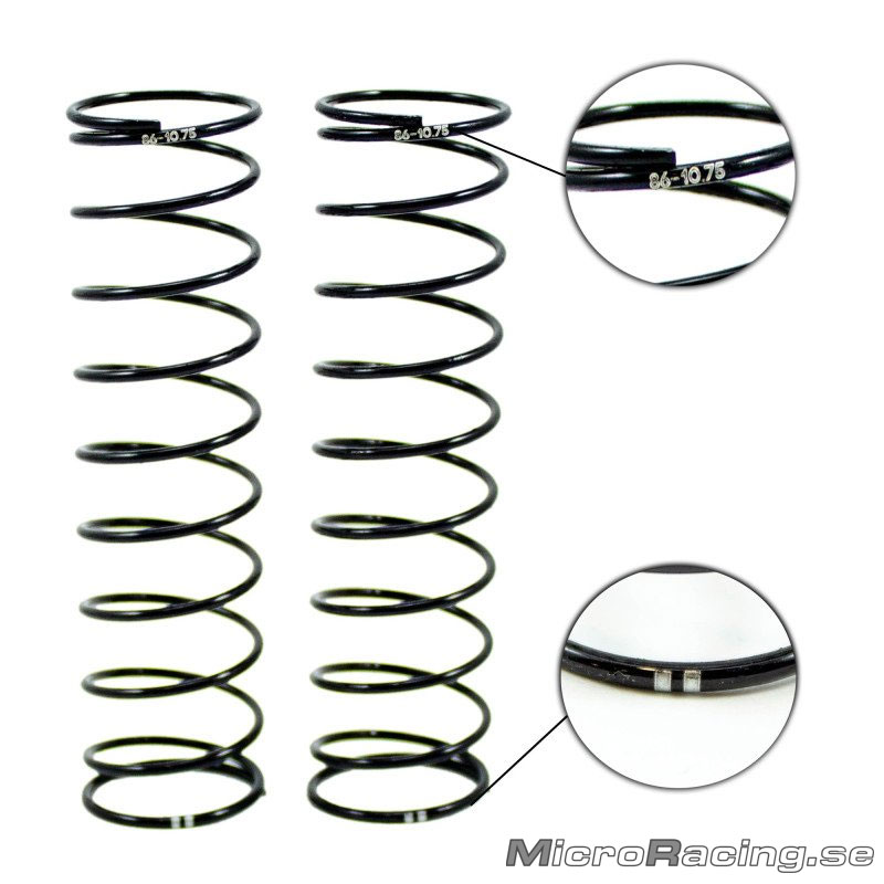 ULTIMATE - Rear Shock Spring 86mm 1.6/10.75T (2 DOTS), 2pcs - 2
