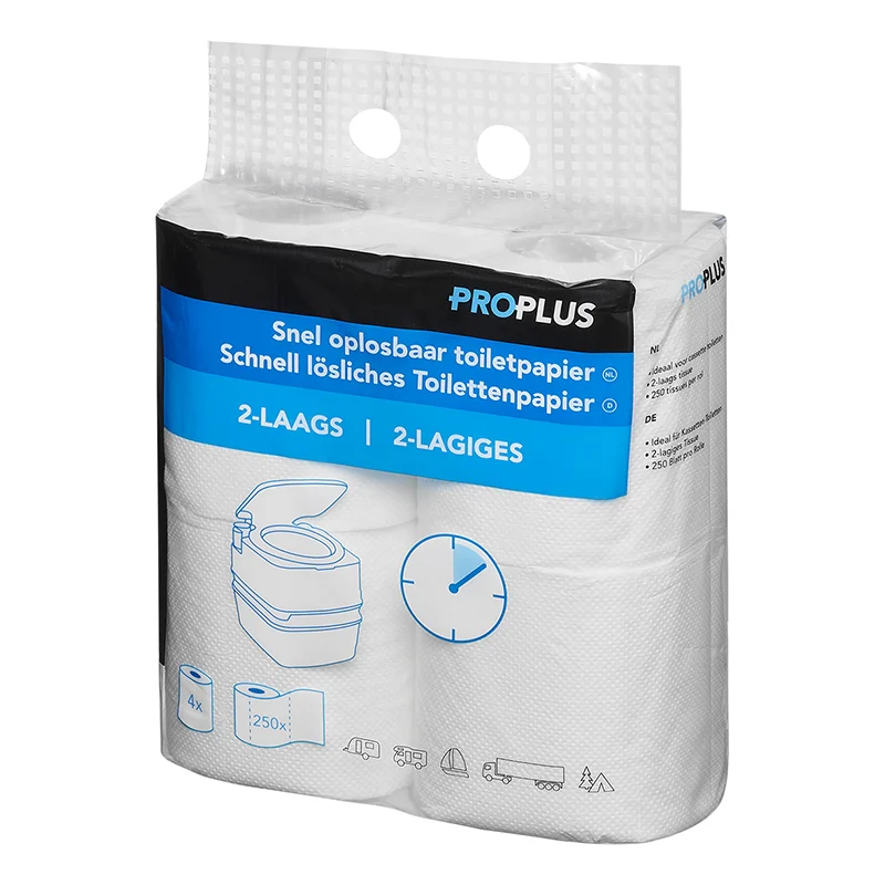 Quick release toilet paper 4-pack