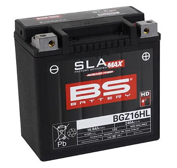 MC/ATV Batteri 12V 16Ah BS Battery BGZ16HL – AGM Heavy Duty
