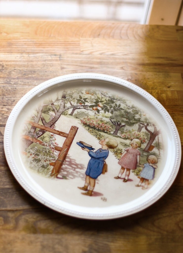 Bricka - Elsa Beskow - Äppellund - Ø 30 cm  - 3