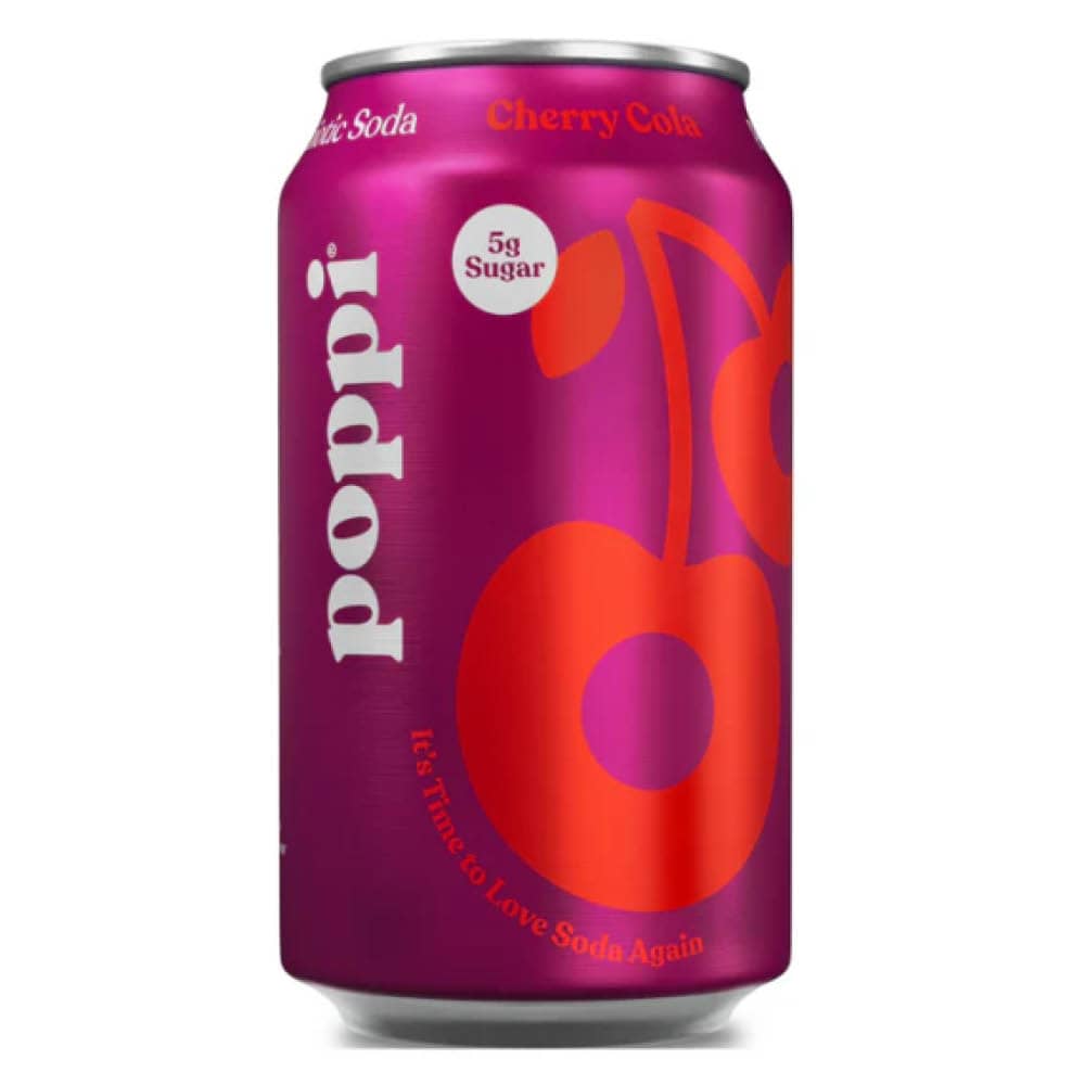 Poppi Cherry Cola Prebiotic Soda 355ml