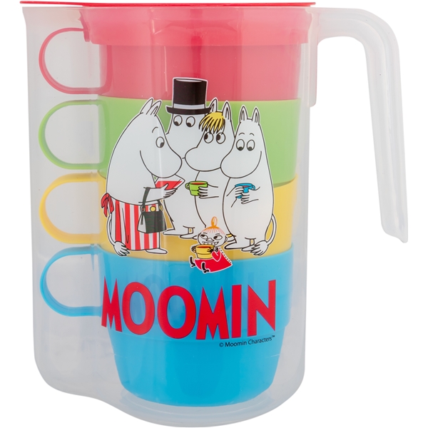 Mumin Picknick Kanna och Mugg 5-delar -Färg
