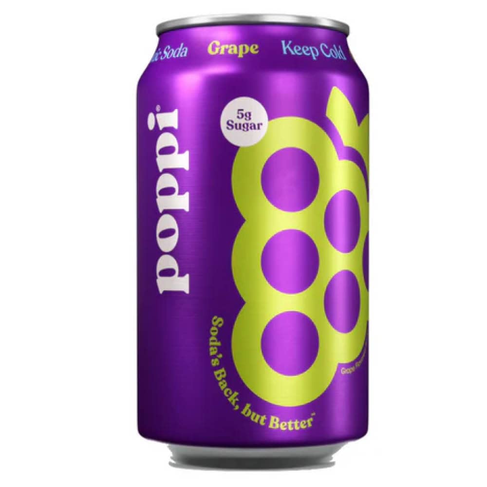 Poppi Grape Prebiotic Soda 355ml