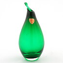 Ingeborg Lundin (1960s) Green Glass Raindrop Vase 13 cm