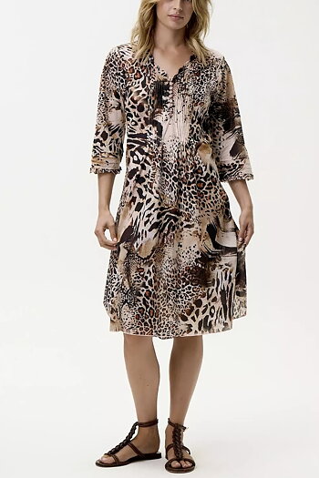 One Season - Middy Poppy Cote D' Azur Cotton Safari