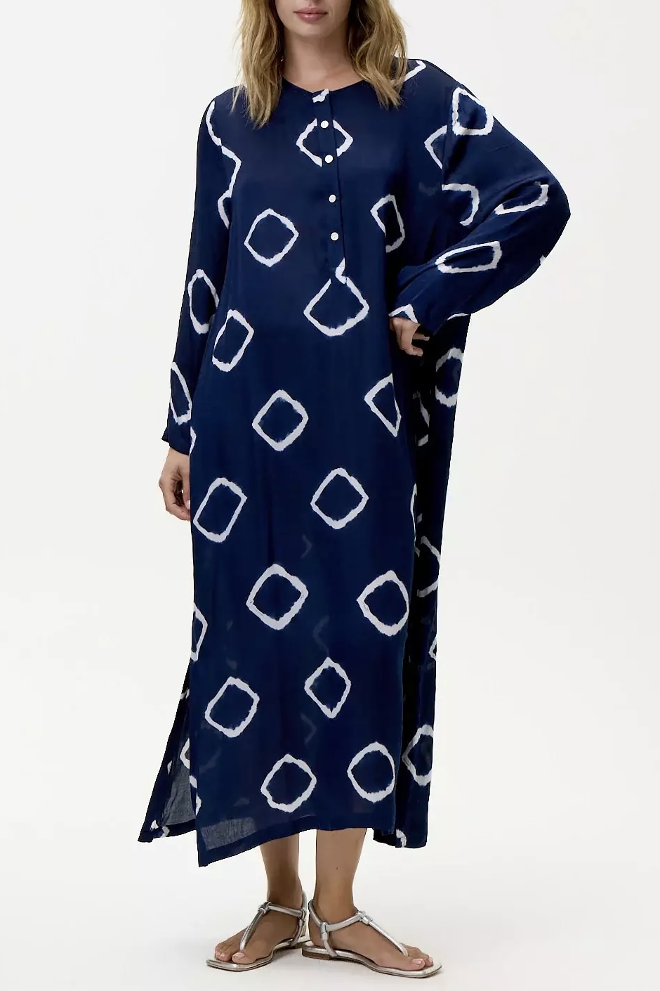One Season - Llew Maxi Atlas Cupro Navy - 5