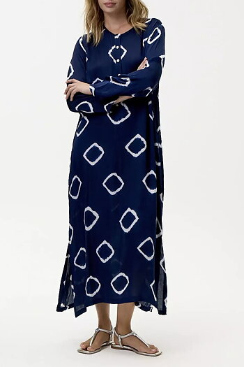 One Season - Llew Maxi Atlas Cupro Navy