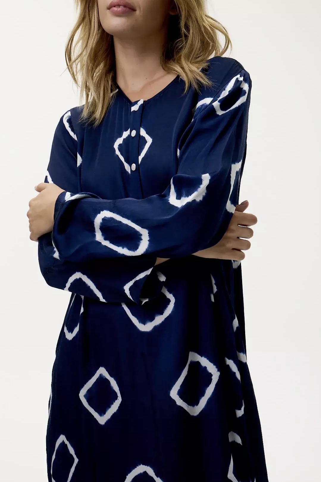 One Season - Llew Maxi Atlas Cupro Navy - 2