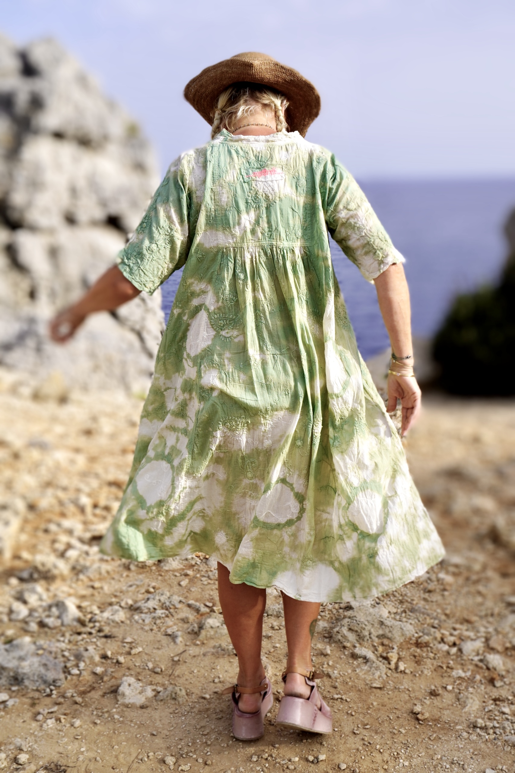 ANITA COTTON BATIK DRESS LISA GREEN  - 15