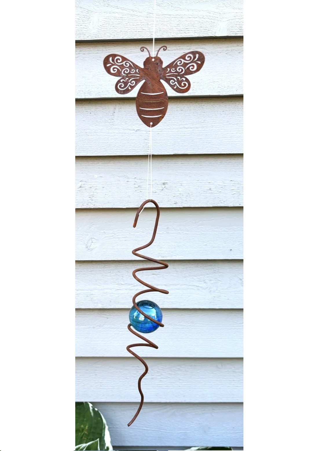 Humla med spiral och TURKOS glaskula 63 cm