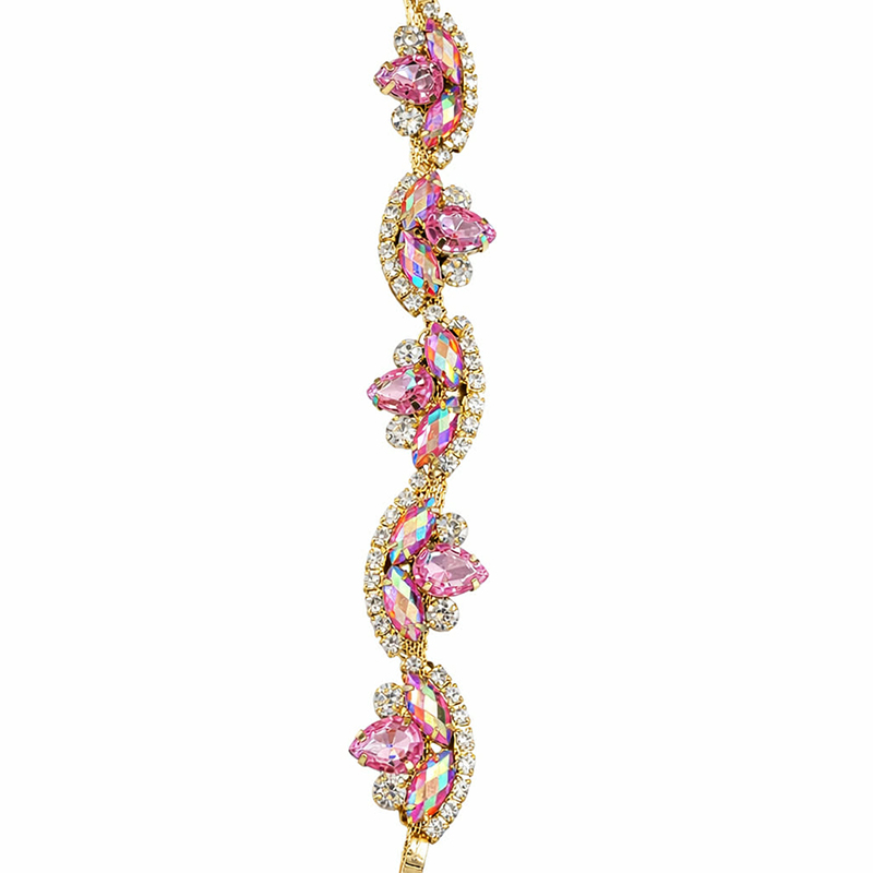 STRASSBAND - guld/rosa - 2