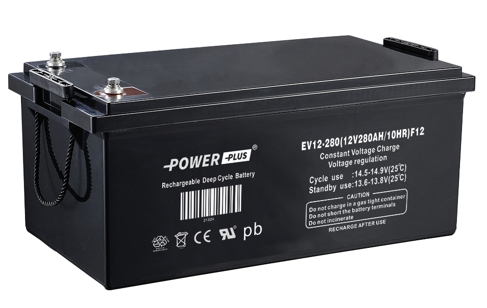 Power Plus Agm 12V 280Ah Deep Cycle, AGM batteri