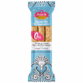 sesame bar 40g, 0% sugar, jannis