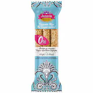 sesame bar 40g, 0% sugar, jannis