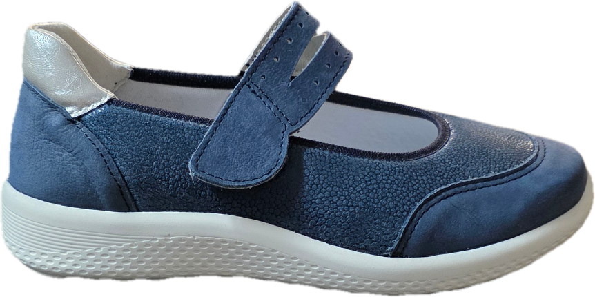 ACO 3612127 Blue – Ballerina med slejf och mjuk komfort