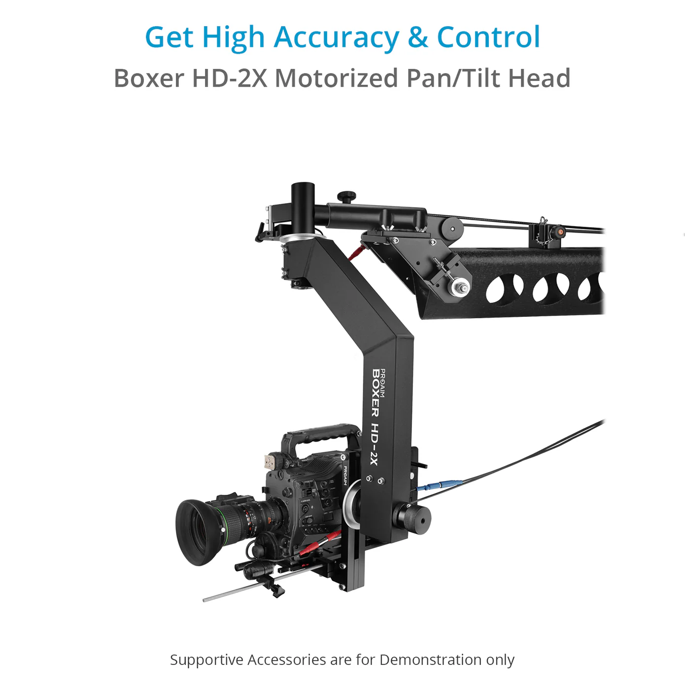 Proaim Boxer HD-2X Motorized Pan/Tilt Head for Camera Jib/Crane | Payload: 15kg / 33lb - 2