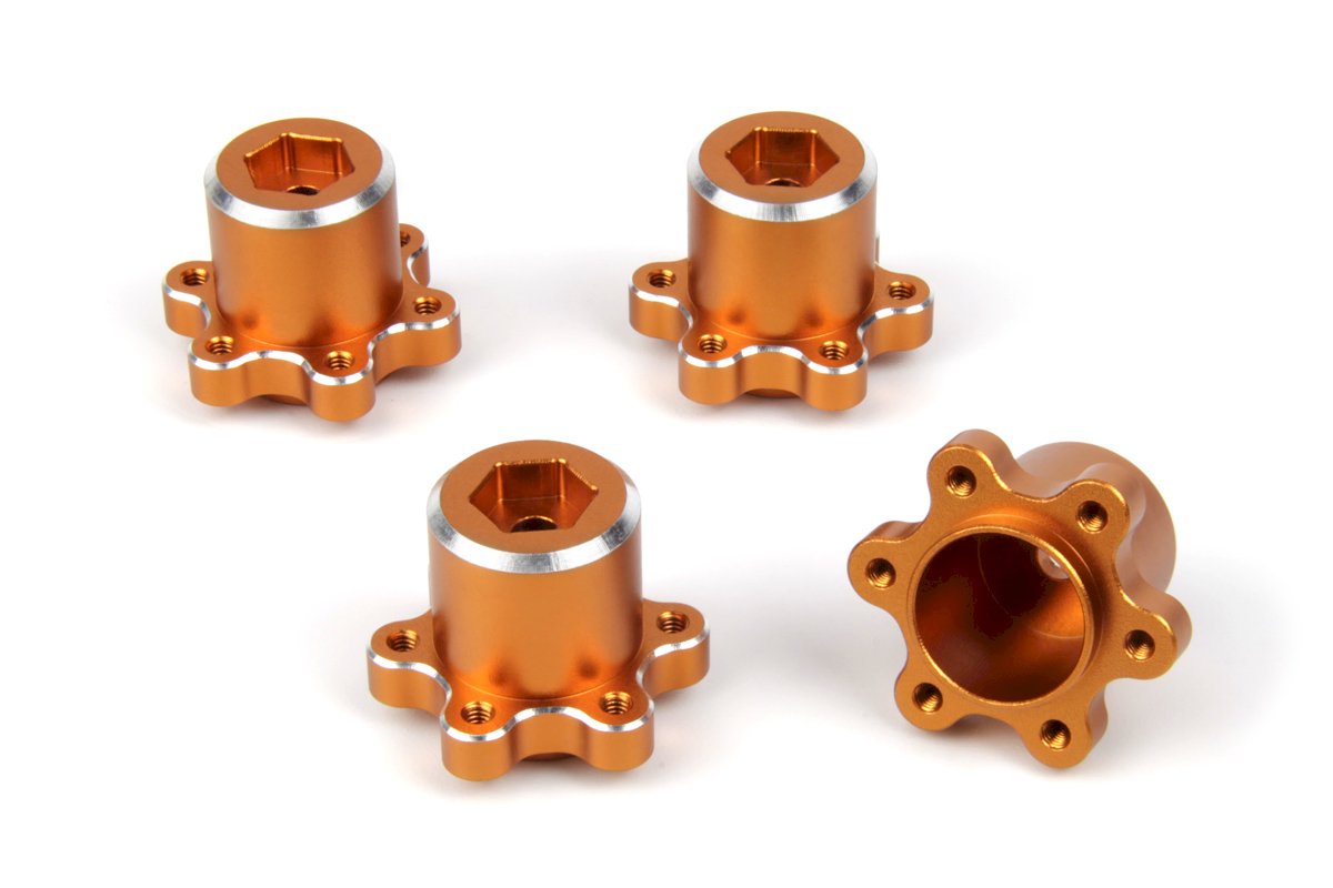 HPI HP161414 Aluminum MT Wheel Hex +2.5mm (Orange/4pcs)