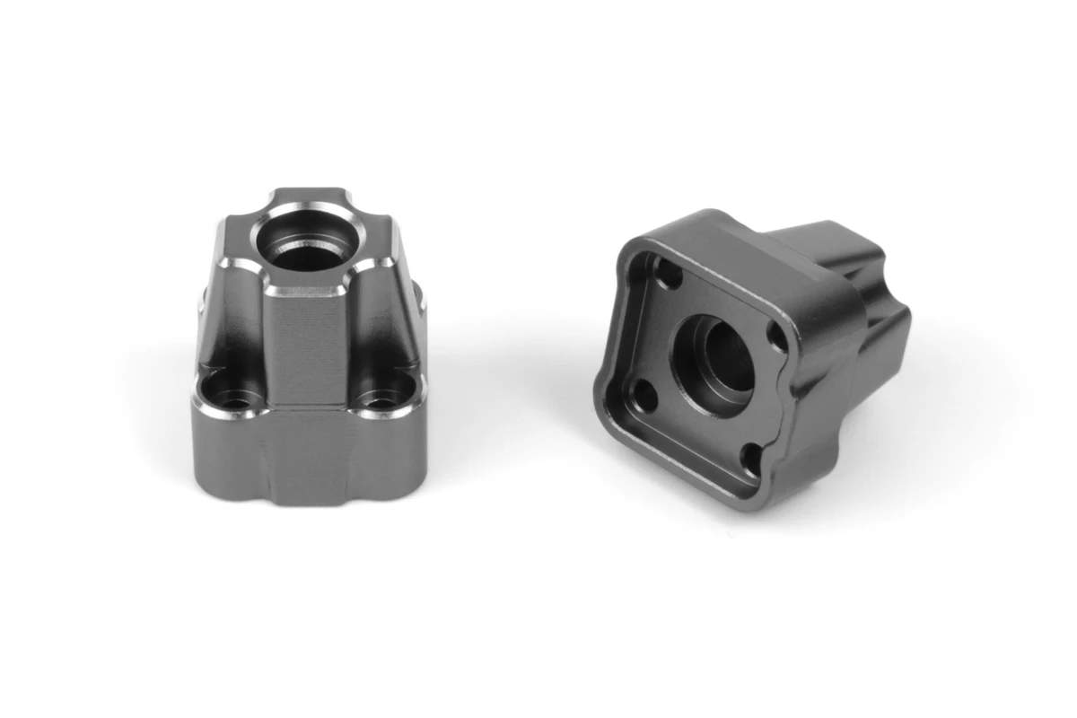 HPI HP161418 Aluminum Rear Hub Set (Gunmetal/2pcs)