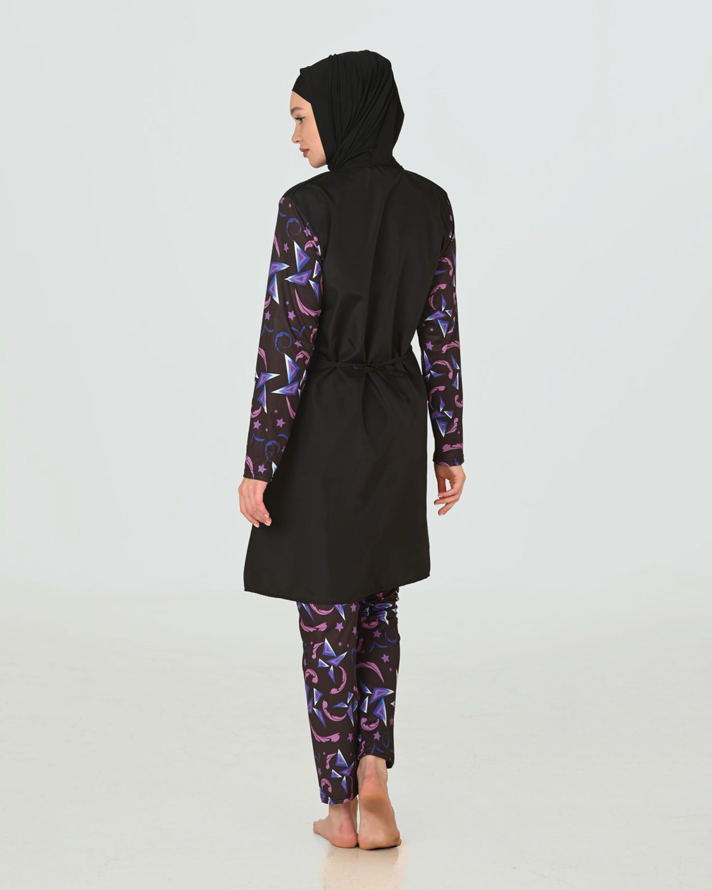 Muslim Swimsuit with hijab - Mauve - 6