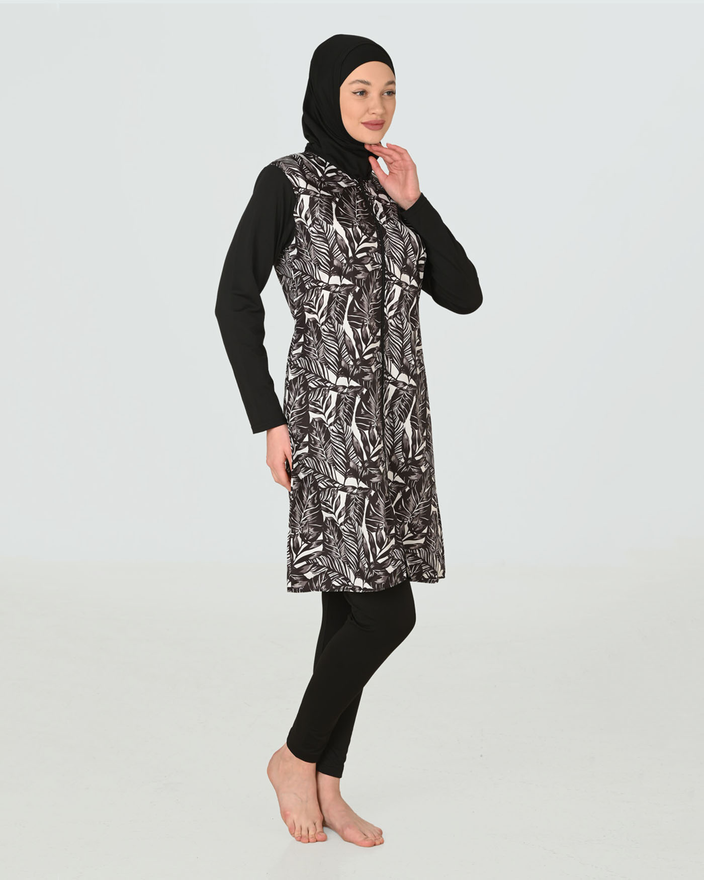 Muslim Swimsuit with hijab - White - 2
