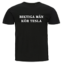 T-shirt - Riktiga män kör Tesla