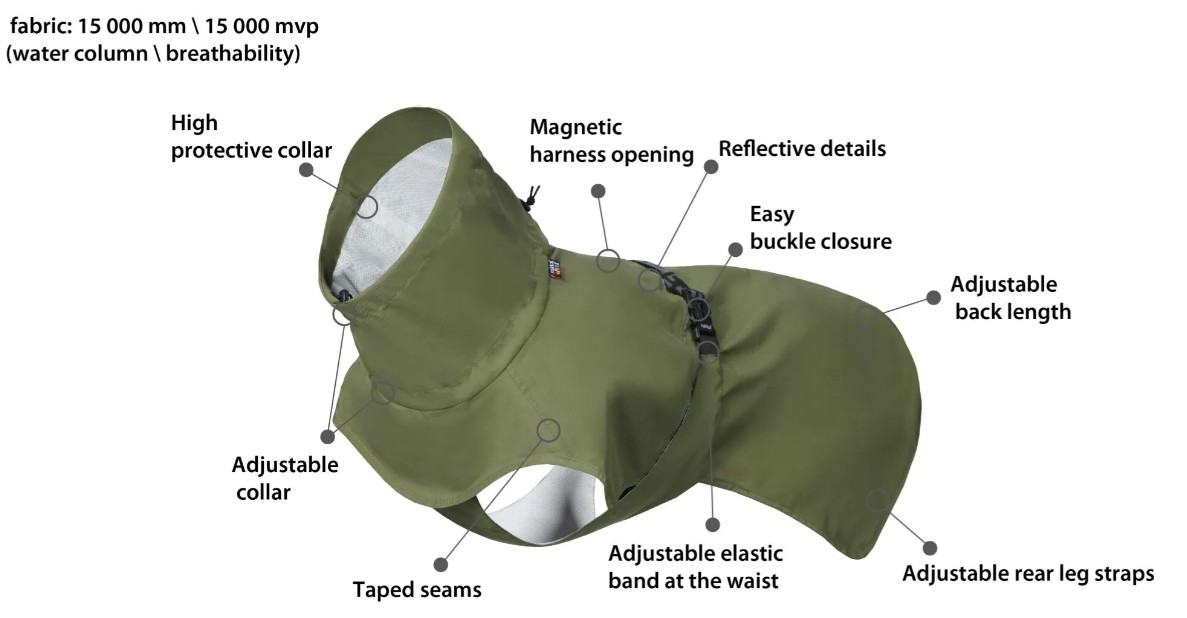 Rukka Ripple Raincoat, Honey - 4