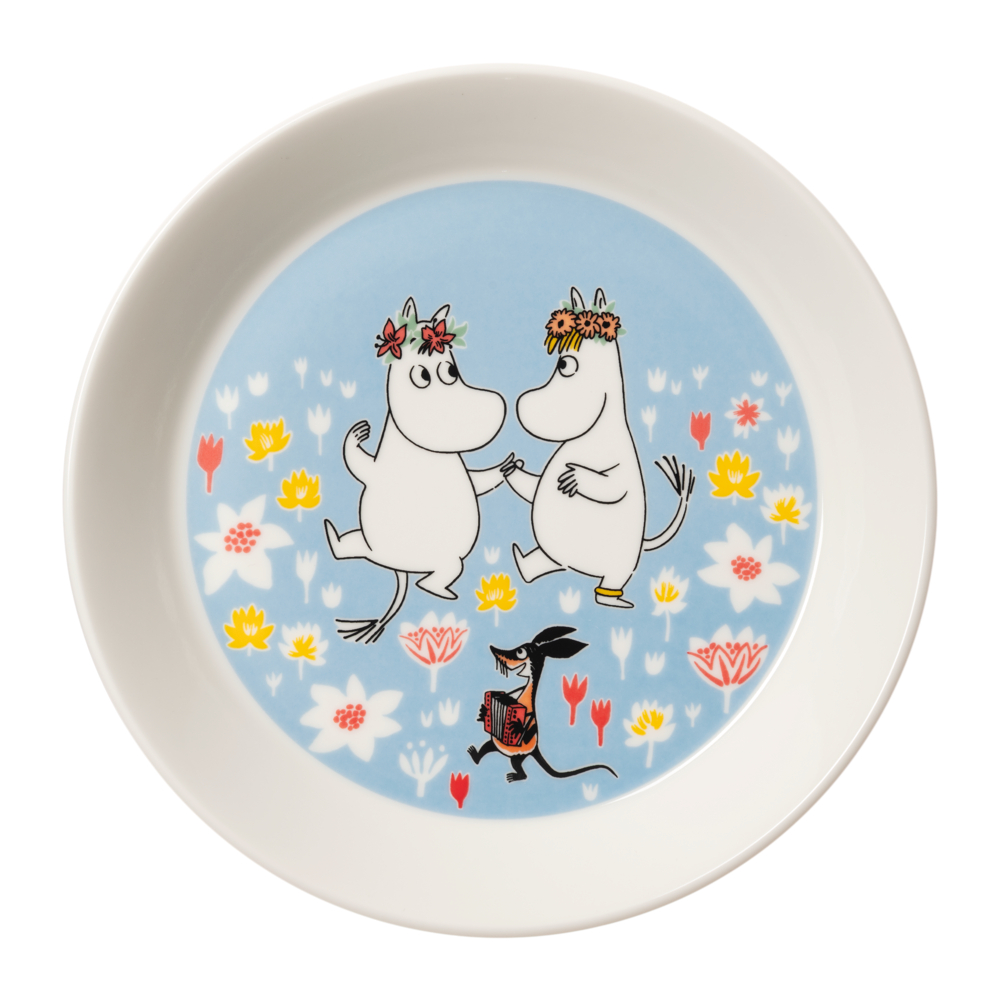 Mumintallrik Sommardans (Sverigeexklusiv) - Arabia Mumin tallrik - Limited edition