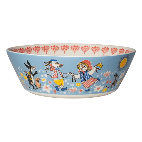 Serveringsskål Mumin Sommardans (Sverigeexklusiv) - Arabia Mumin stor skål - Limited edition