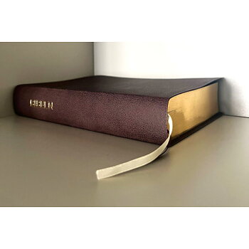 Reformationsbibeln 2026 Bonded Leather valnötsbrun