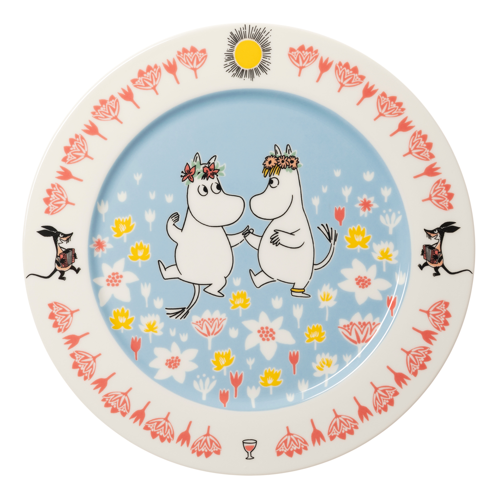 Mumin Sommardans serveringsfat (Sverigeexklusiv) - Arabia Mumin stort uppläggningsfat - Limited edition