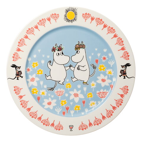 Mumin Sommardans serveringsfat (Sverigeexklusiv) - Arabia Mumin stort uppläggningsfat - Limited edition