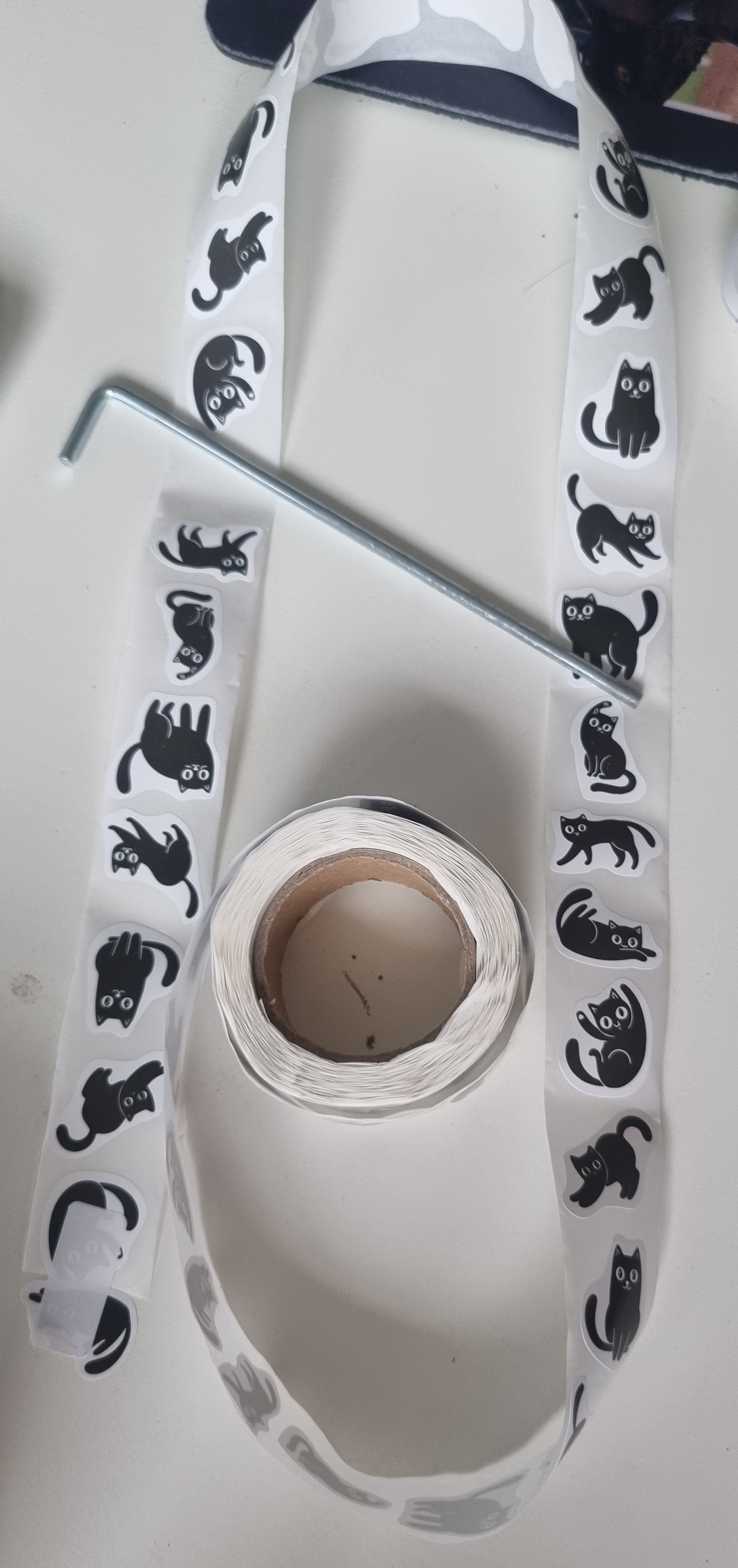 Stickerkatter på rulle "Svarta katter"