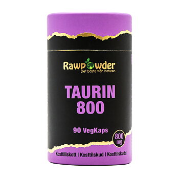 Taurin 800mg Rawpowder 90 kapslar