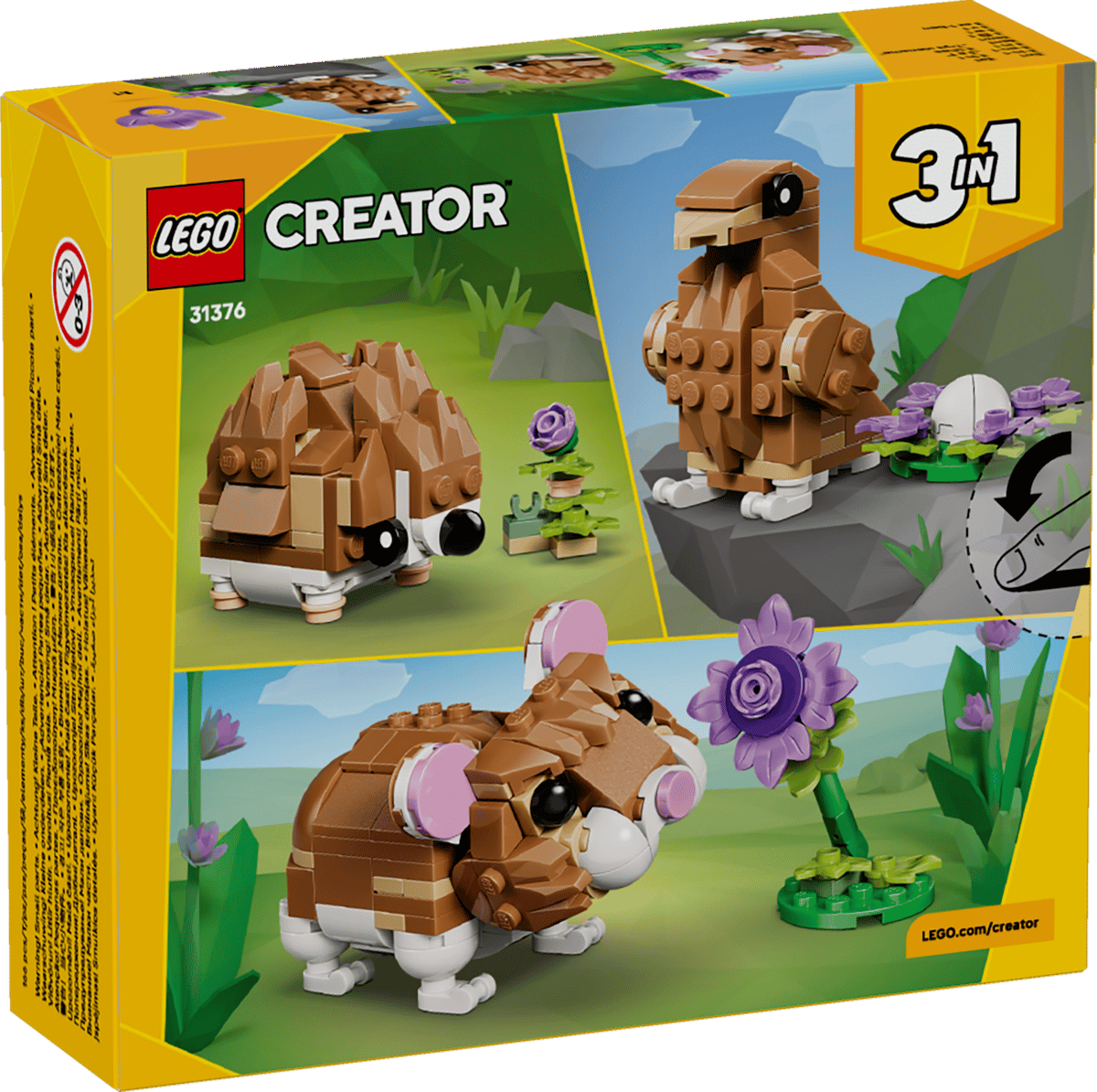 LEGO 31376 Söt hamster med blomma - 13