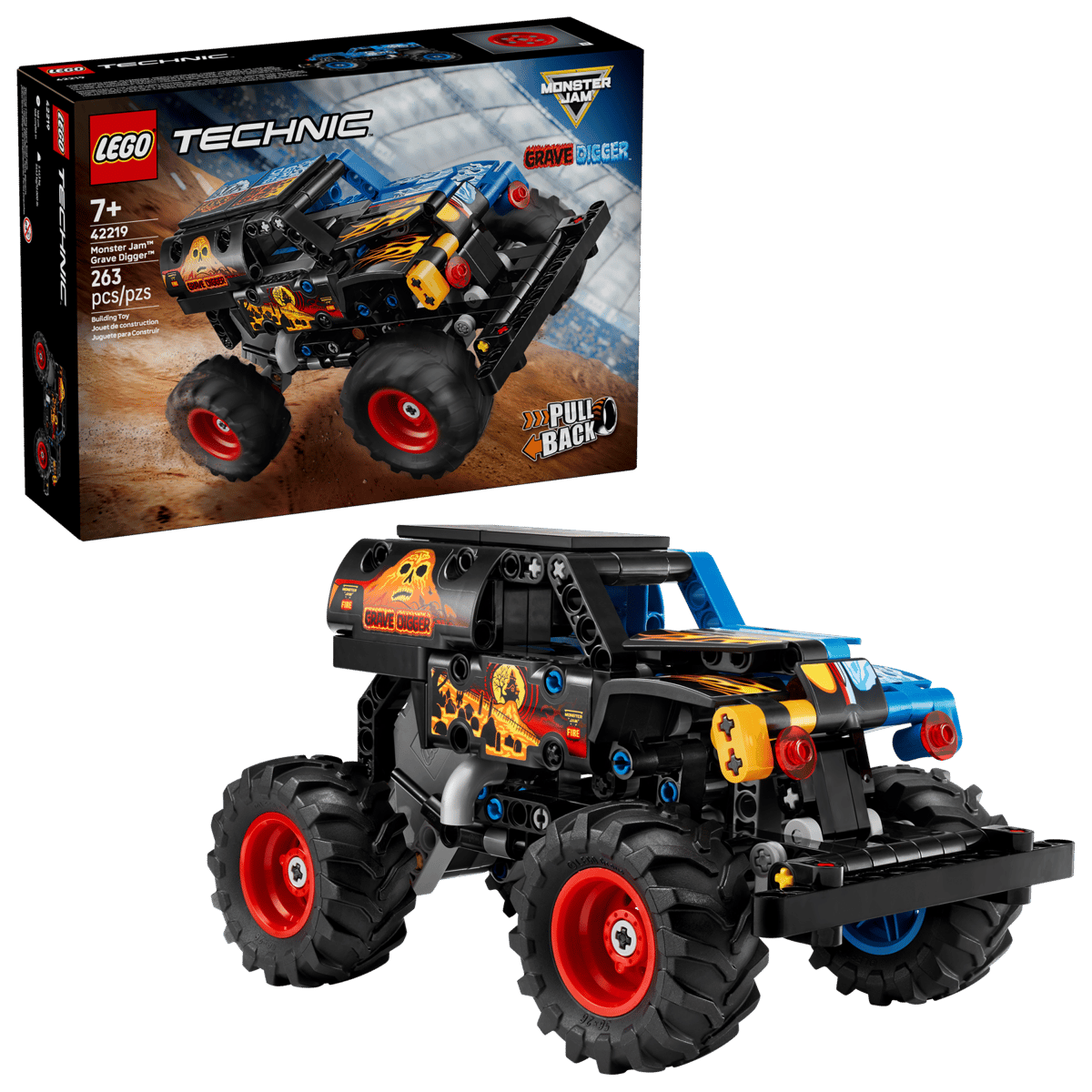 LEGO 42219 Monster Jam™ Grave Digger™ Eld och Is